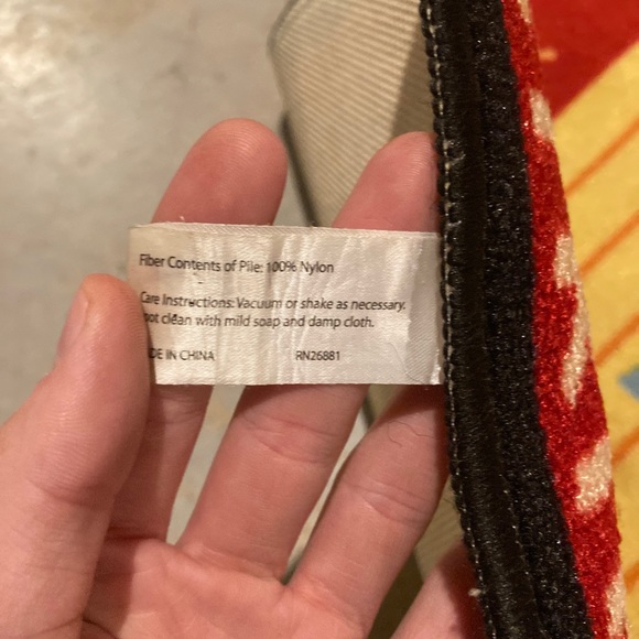 Vintage Galaxy Bowl Bowling Rug Carpet 67 X 26 Rare - Picture 11 of 11